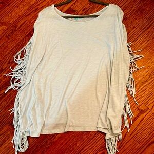 Karlie summer fringe top. Size Medium